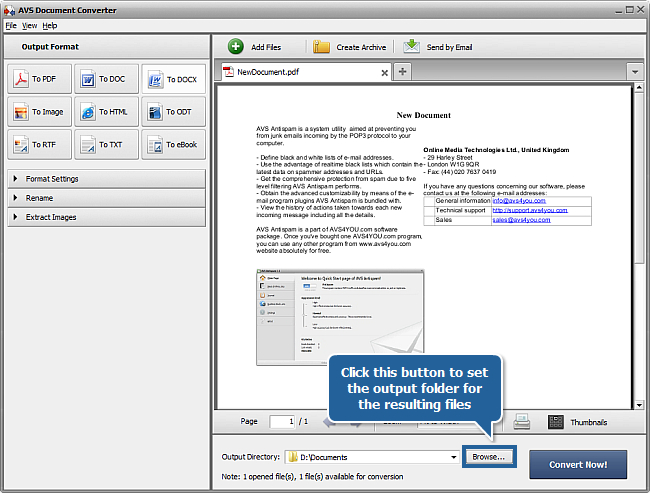 How to convert PDF to DOCX format? Step 5