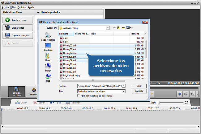 ¿Cómo unir varios archivos de vídeo en uno? Paso 2