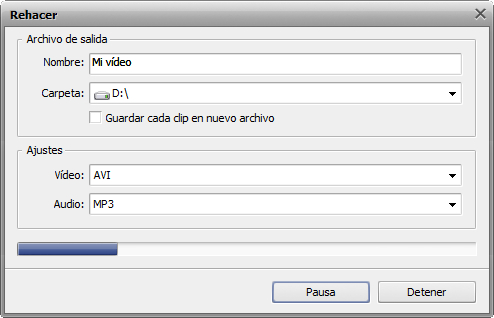 ¿Cómo unir varios ficheros de vídeo en uno? Paso 5