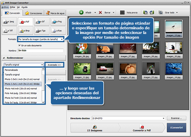 ¿Cómo convertir imágenes a formato PDF? Paso 3
