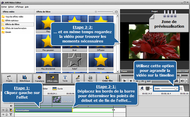 Comment nettoyer une vidéo floue en utilisant AVS Video Editor? Etape 2
