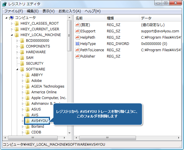AVS4YOU プログラムの再インストール方法。ステップ 2